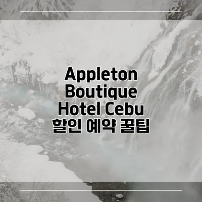 Appleton Boutique Hotel Cebu 할인 예약 꿀팁