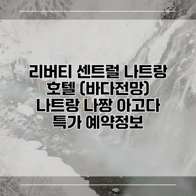리버티 센트럴 나트랑 호텔 (바다전망) 나트랑 나짱 아고다 특가 예약정보