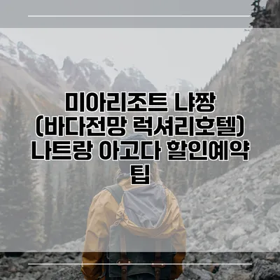 미아리조트 냐짱 (바다전망 럭셔리호텔) 나트랑 아고다 할인예약 팁