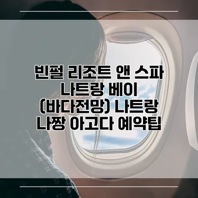 빈펄 리조트 앤 스파 나트랑 베이 (바다전망) 나트랑 나짱 아고다 예약팁