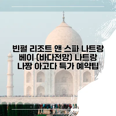 빈펄 리조트 앤 스파 나트랑 베이 (바다전망) 나트랑 나짱 아고다 특가 예약팁