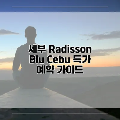 세부 Radisson Blu Cebu 특가 예약 가이드