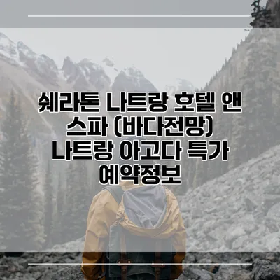 쉐라톤 나트랑 호텔 앤 스파 (바다전망) 나트랑 아고다 특가 예약정보