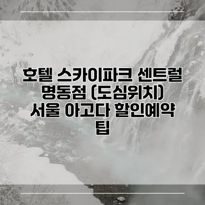 호텔 스카이파크 센트럴 명동점 (도심위치) 서울 아고다 할인예약 팁
